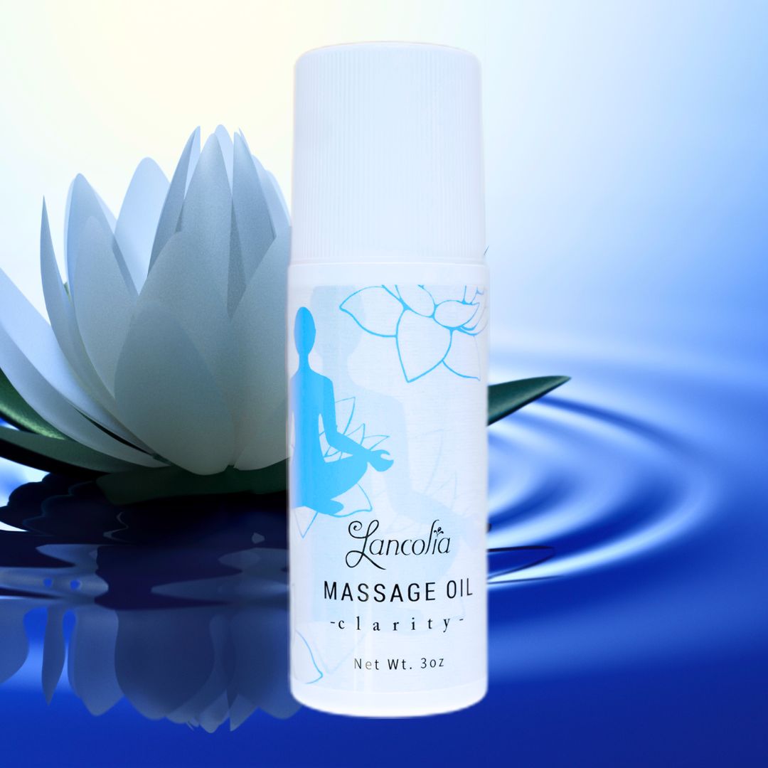 Clarity roll on citrus lemon scented massage oil lancolia