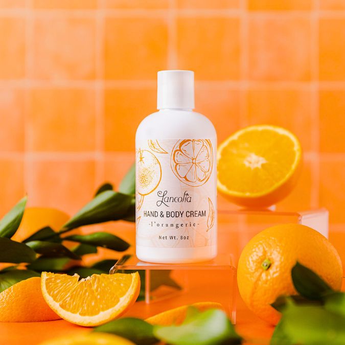 citrus scent lorangerie hand cream and body lotion long lasting moisture