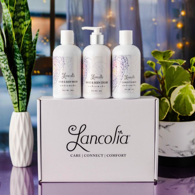 luxurious premium spa gift set floral scent andromeda with box
