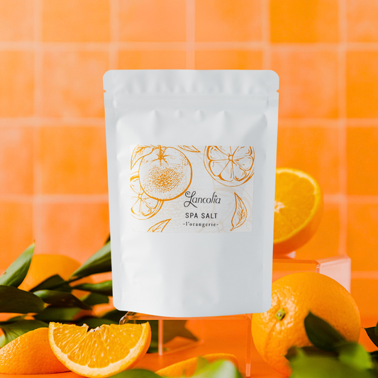 Epsom salts for bath with our signature orange scent "l'Orangerie"