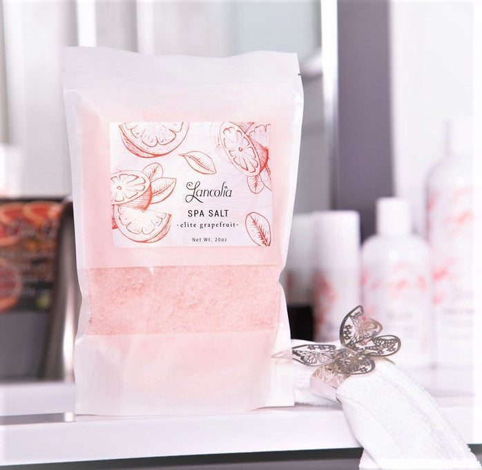 Epsom salts for bath scented with our signature grapefruit scent elite grapefruit